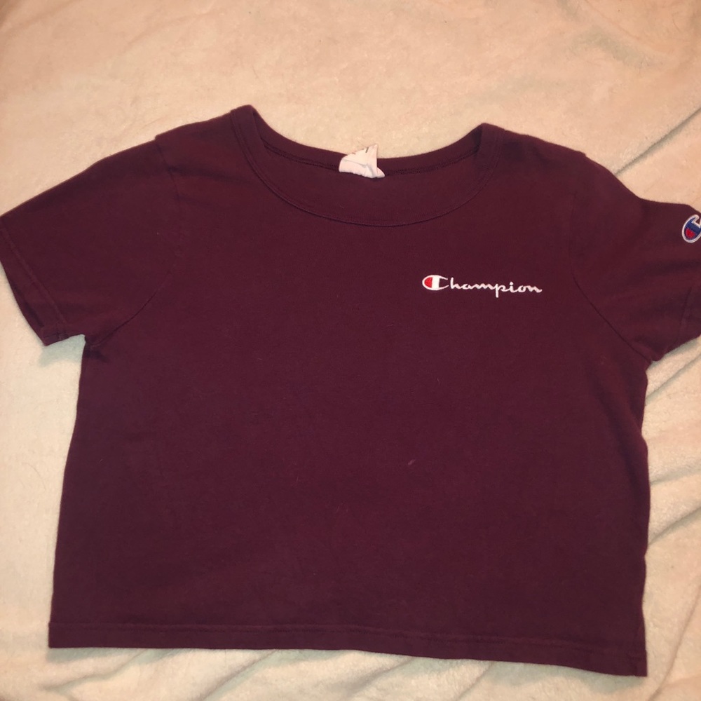 Champion Maroon Crop Top